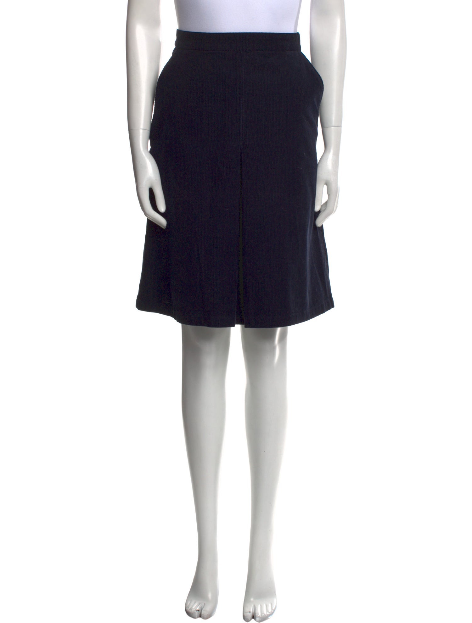 A.P.C. Pleated Accents Knee-Length Skirt