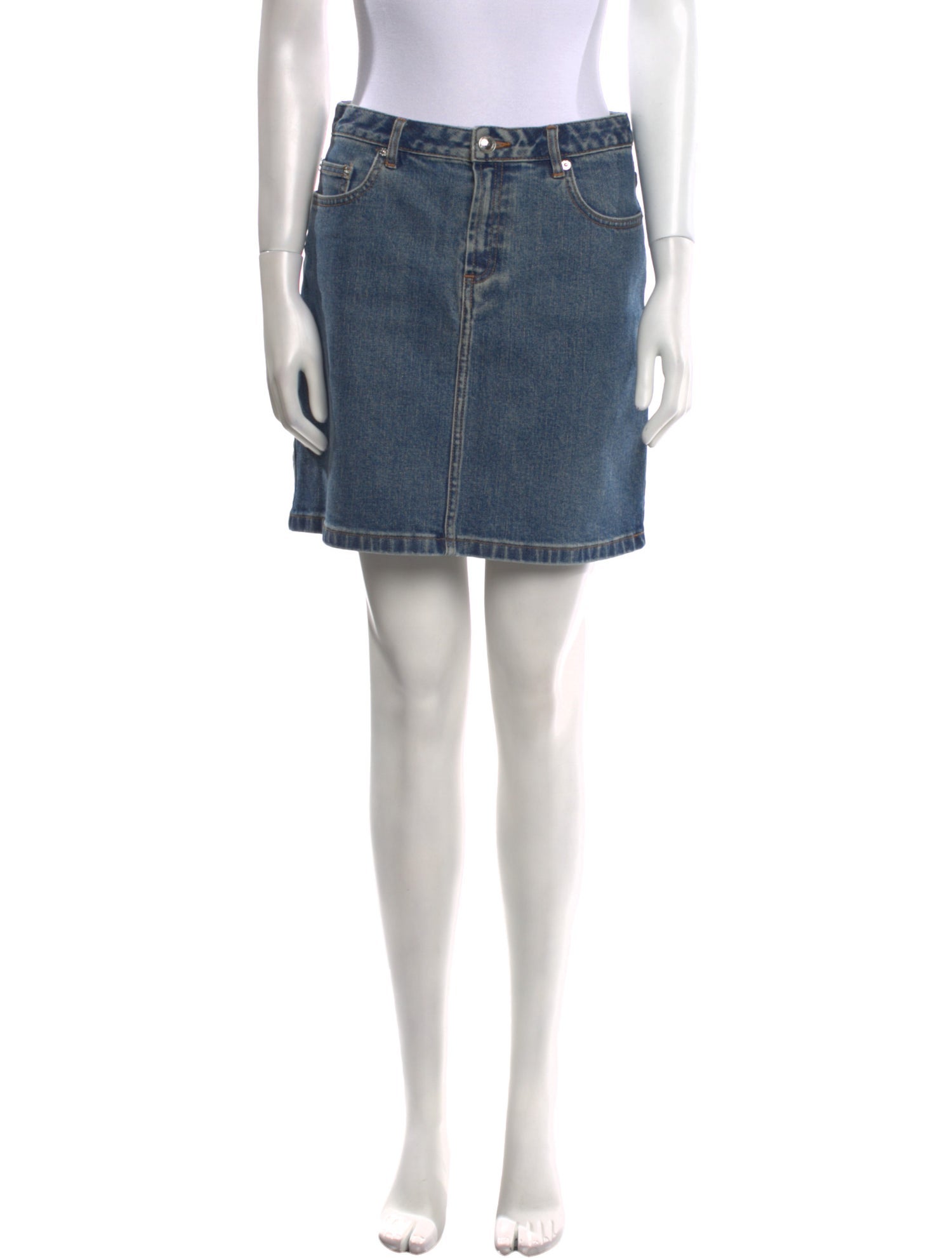 A.P.C. Whipstitch Trim Mini Skirt