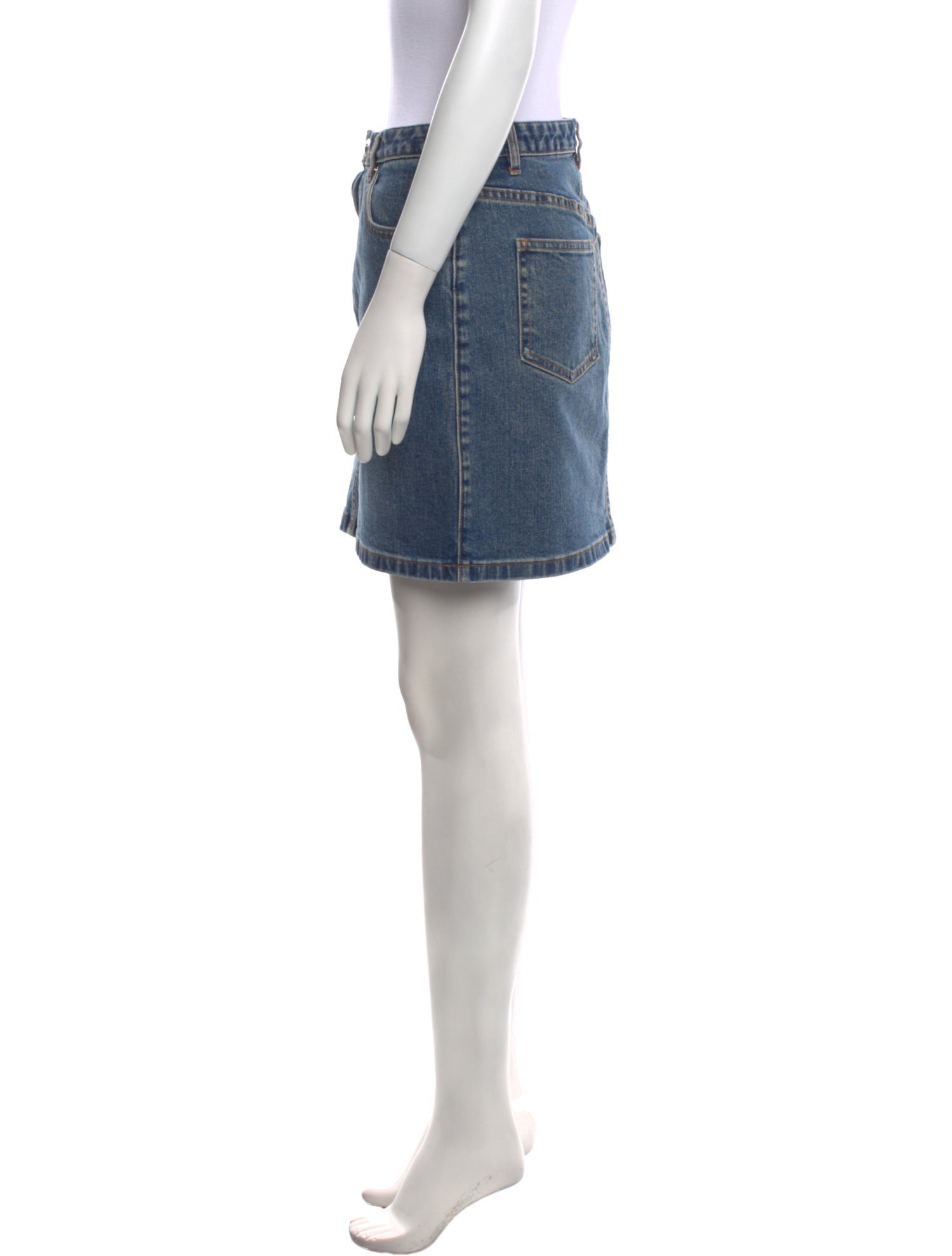 A.P.C. Whipstitch Trim Mini Skirt