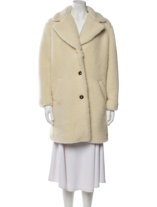 A.P.C. Wool Faux Fur Coat