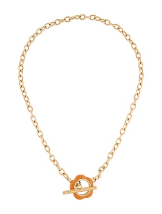 A.P.C. Resin Collier Rose Chain Necklace