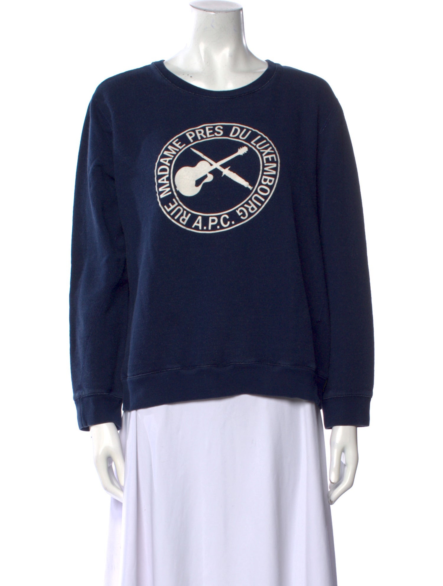 A.P.C. Graphic Print Crew Neck Sweatshirt