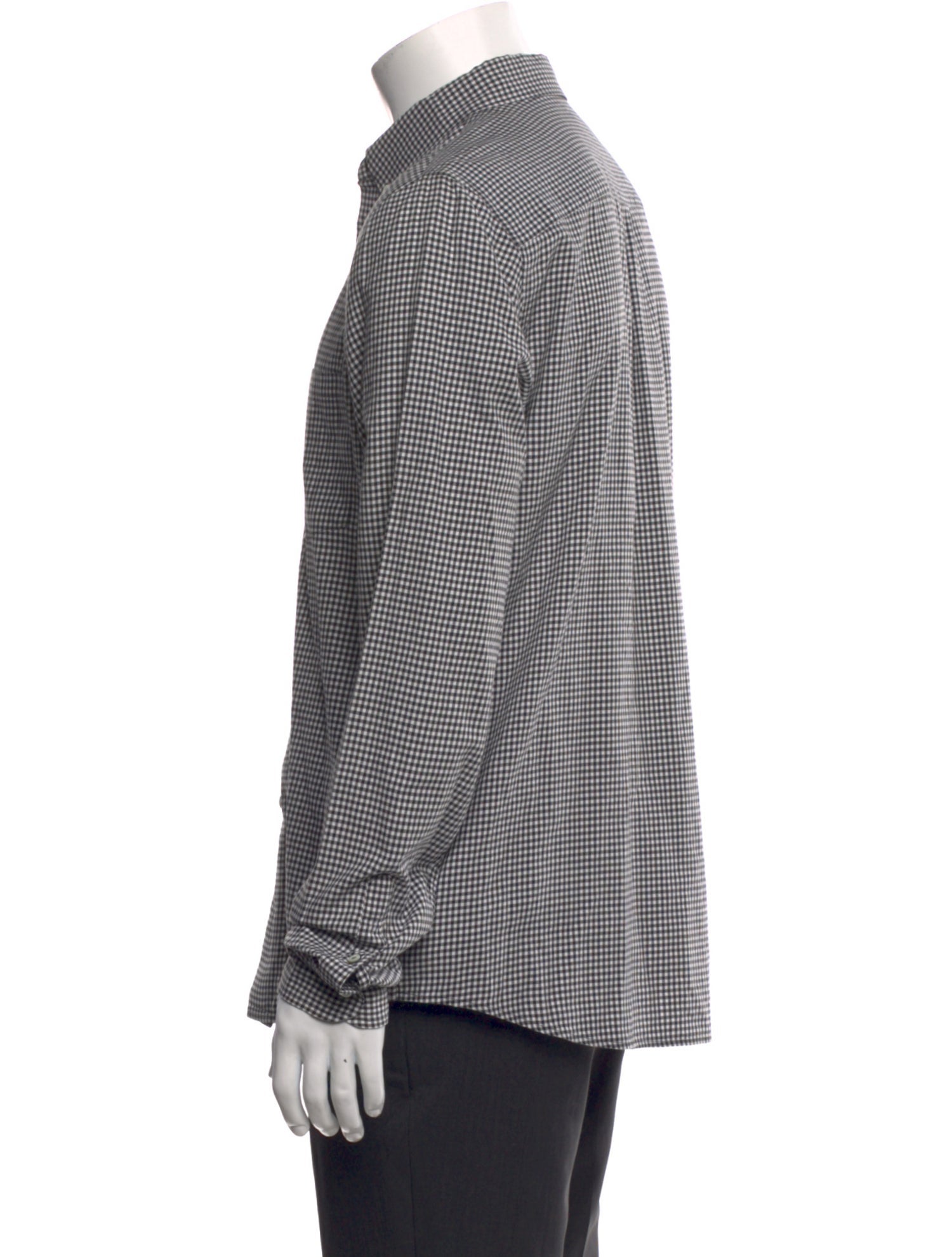 A.P.C. Plaid Print Long Sleeve Shirt