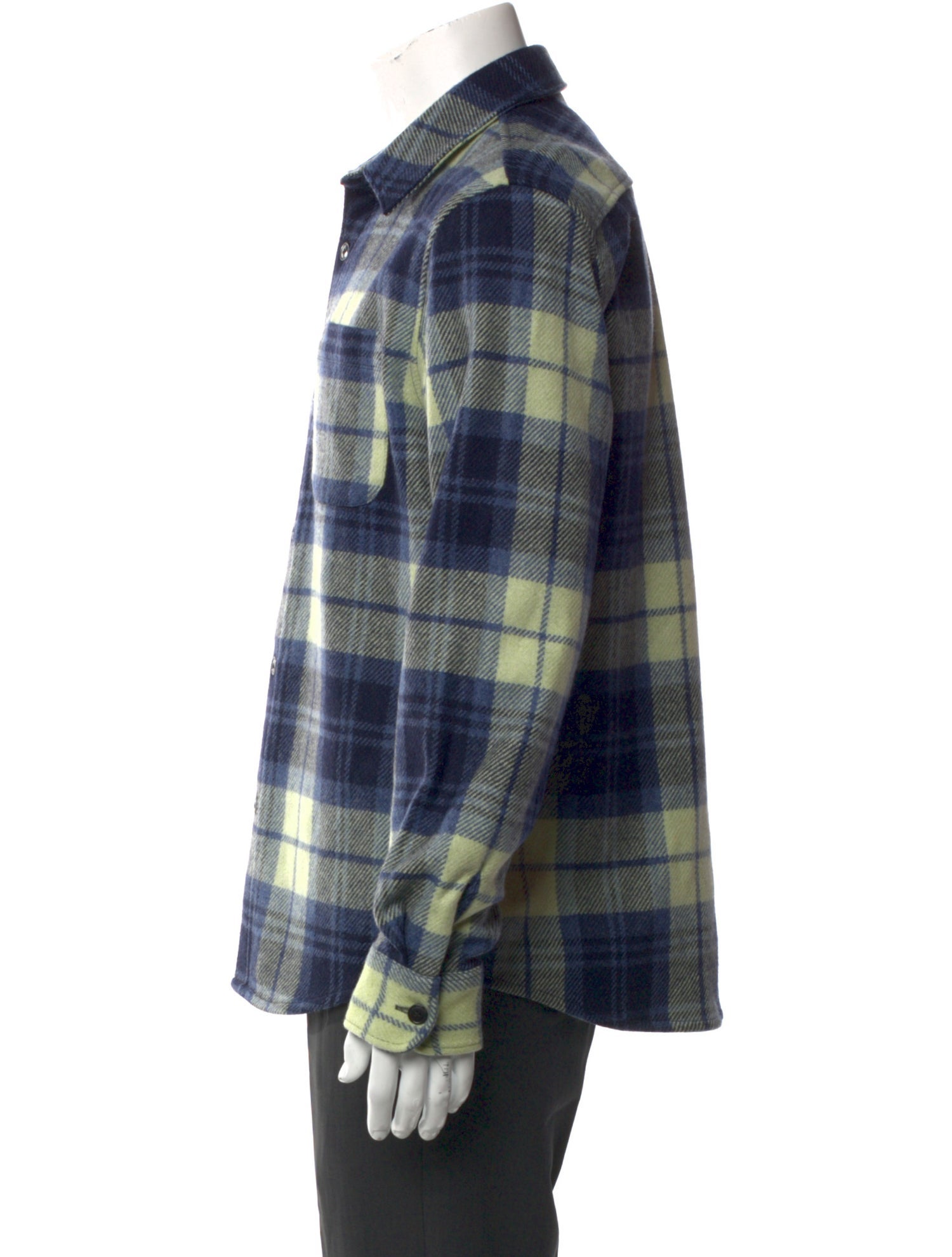 A.P.C. Wool Plaid Print Shirt