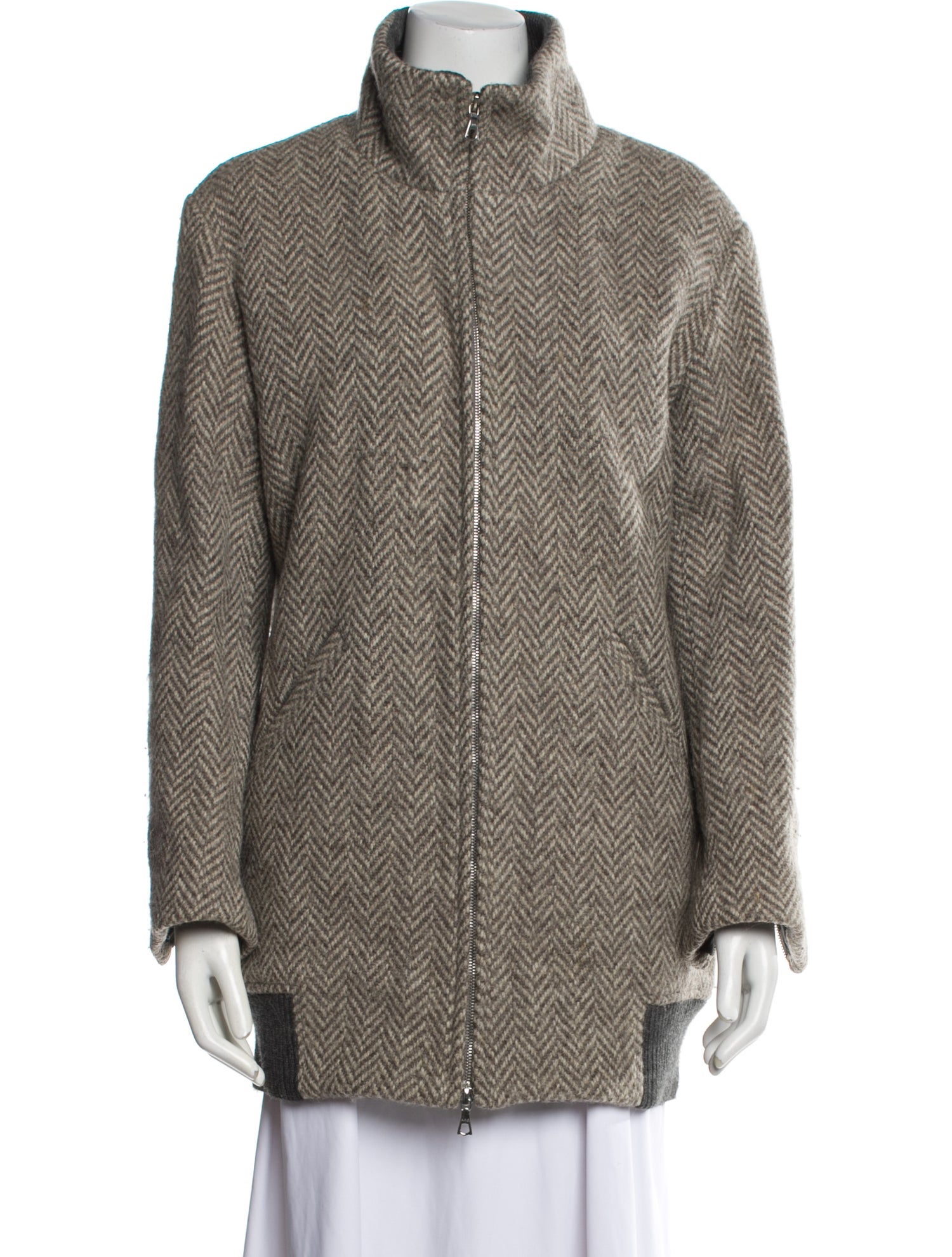 A.P.C. Virgin Wool Striped Coat