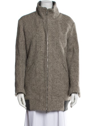 A.P.C. Virgin Wool Striped Coat