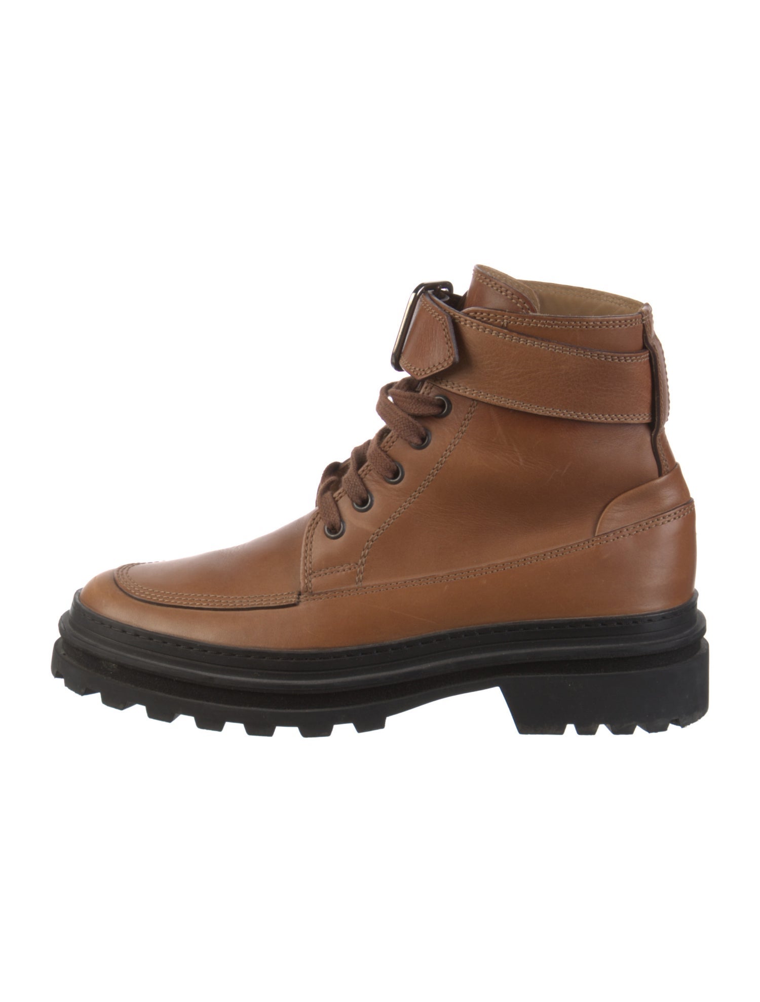 A.P.C. Leather Combat Boots