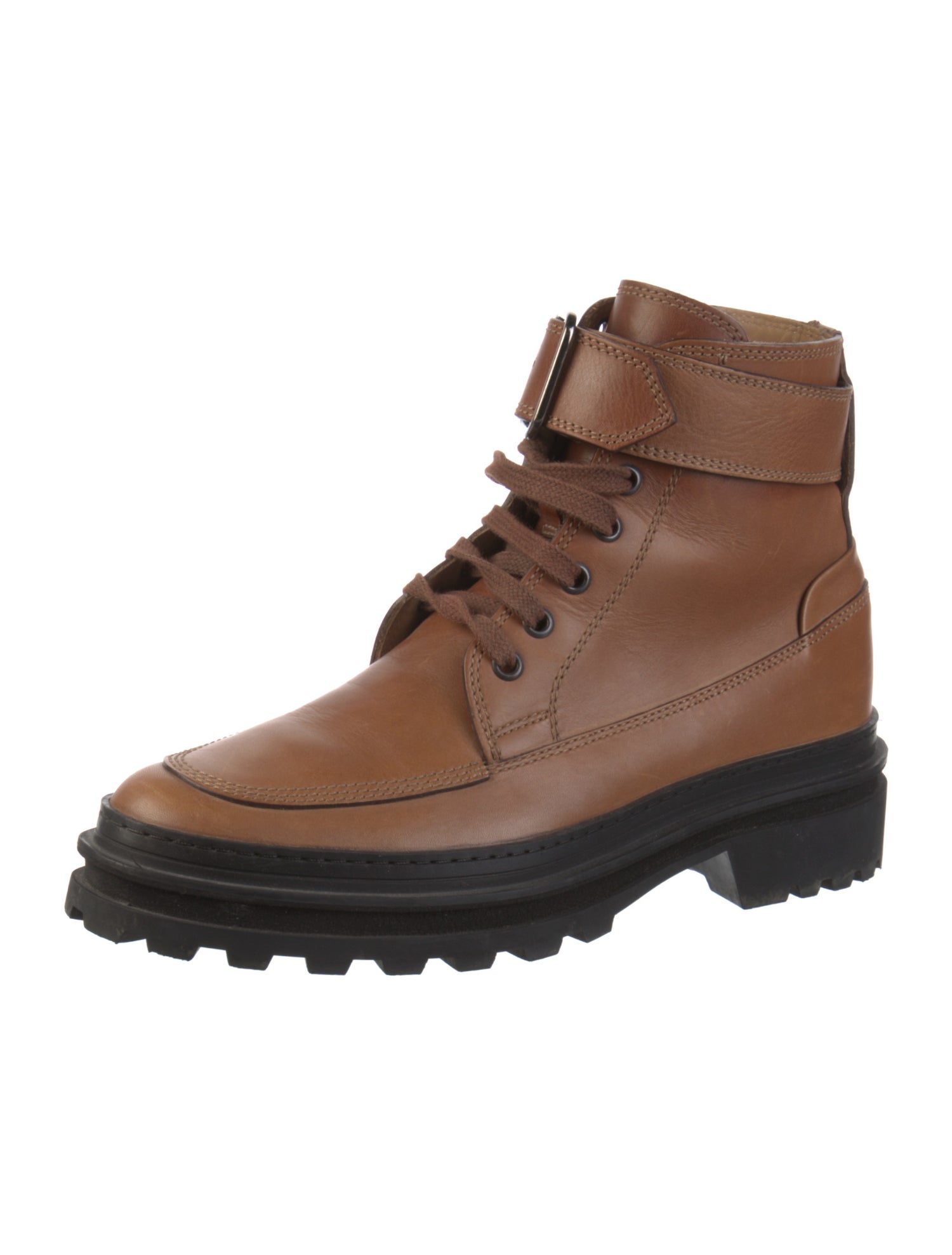 A.P.C. Leather Combat Boots