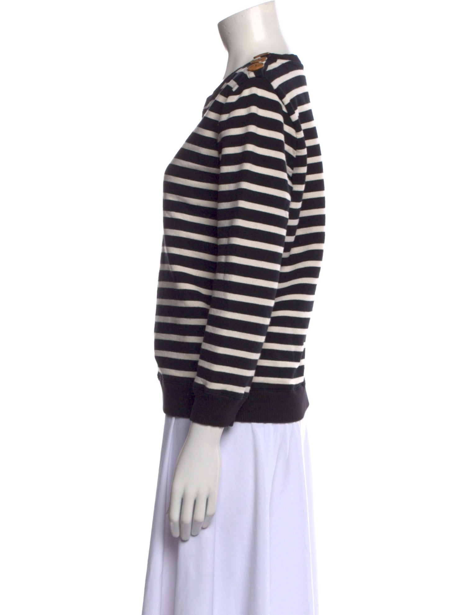A.P.C. Striped Crew Neck Top