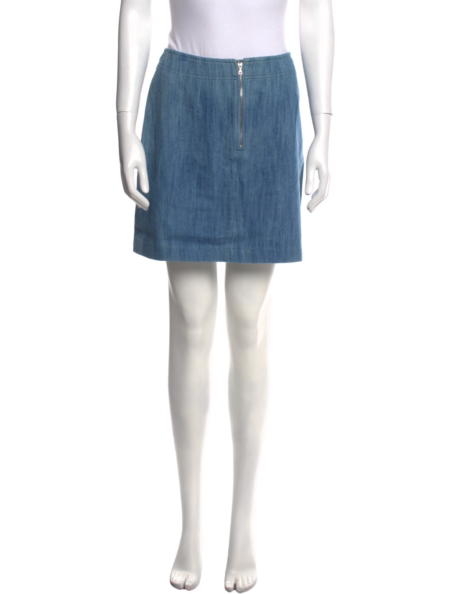 A.P.C. Distressed Accents Mini Skirt