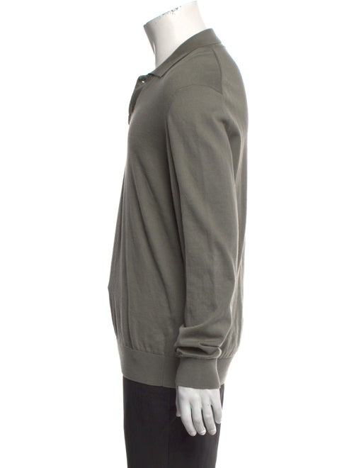 A.P.C. Mock Neck Long Sleeve Polo Sweater