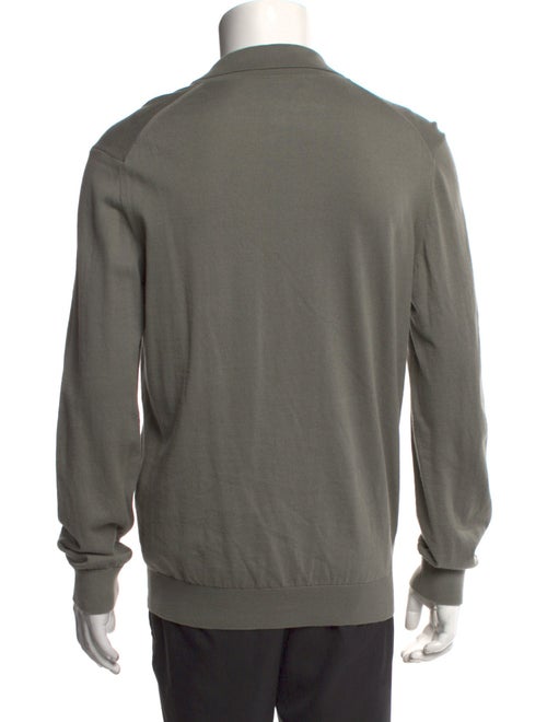 A.P.C. Mock Neck Long Sleeve Polo Sweater