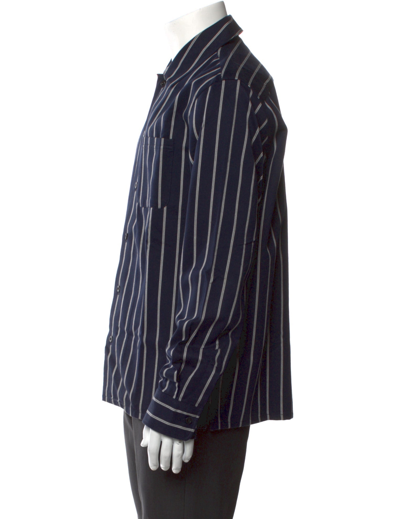 A.P.C. Striped Long Sleeve Shirt