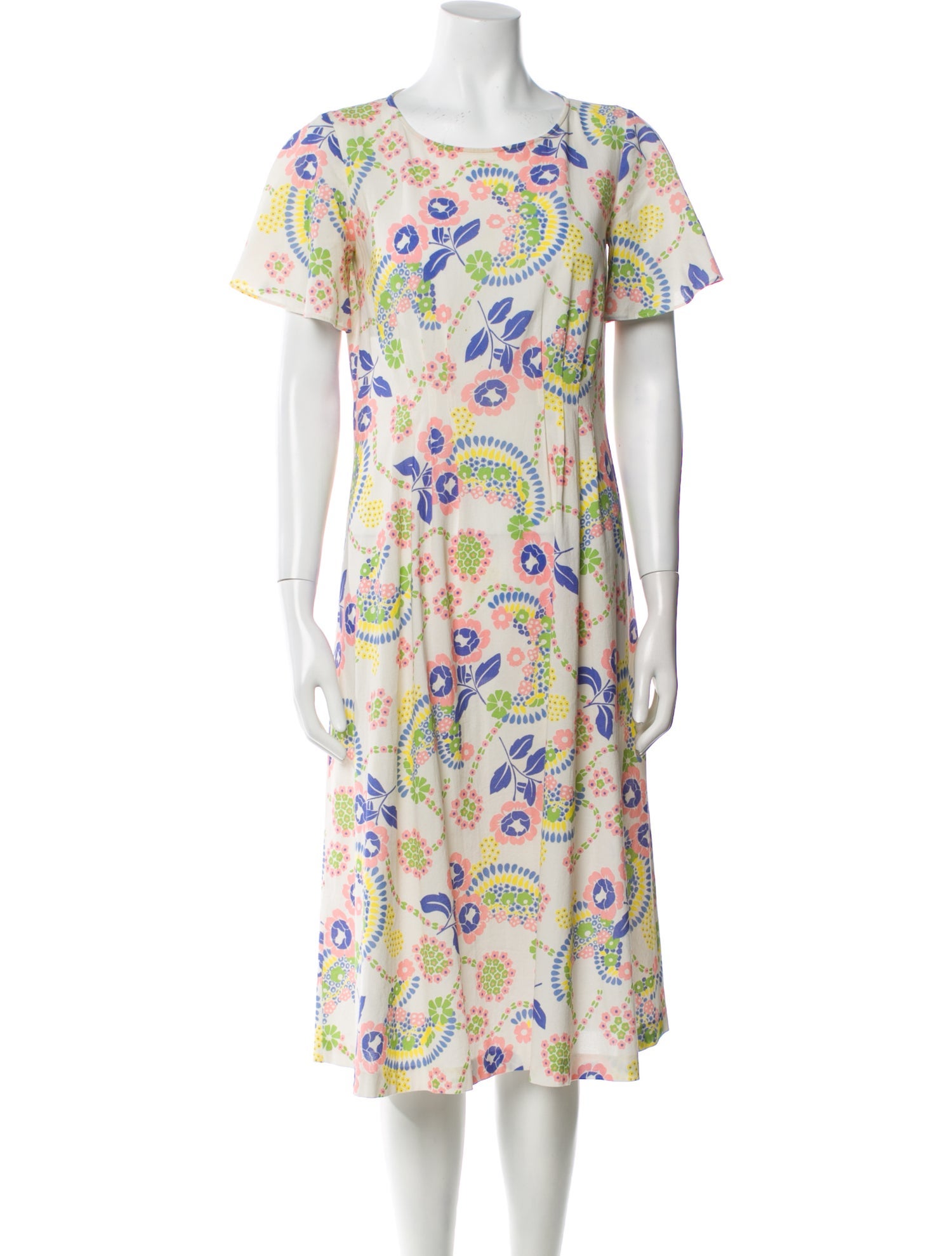 A.P.C. Printed Midi Length Dress
