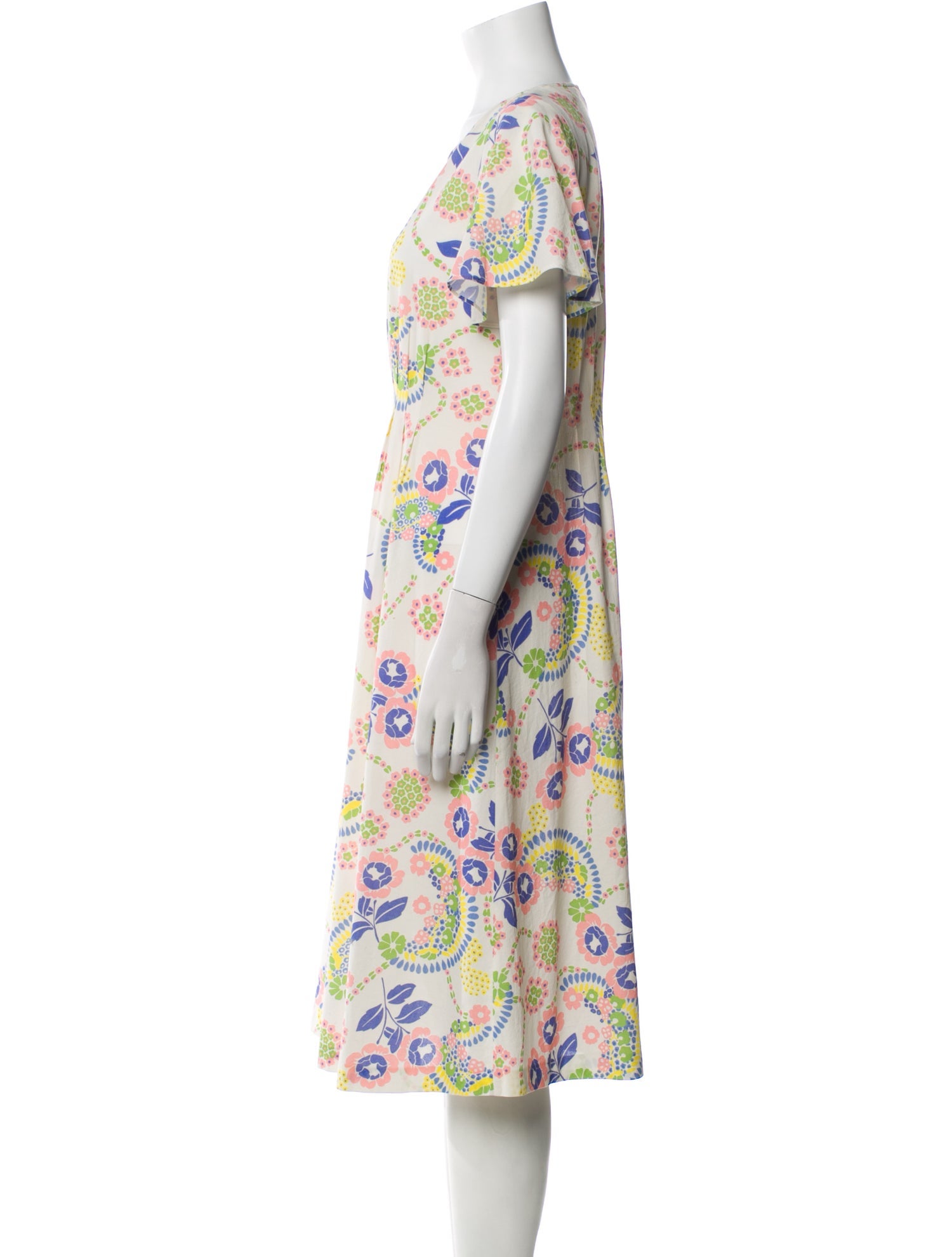 A.P.C. Printed Midi Length Dress