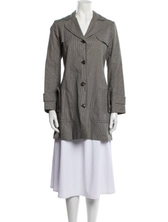 A.P.C. Plaid Print Peacoat