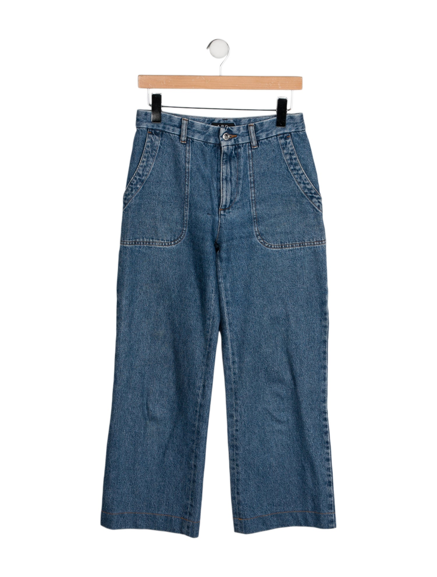 A.P.C. Mid-Rise Wide Leg Jeans