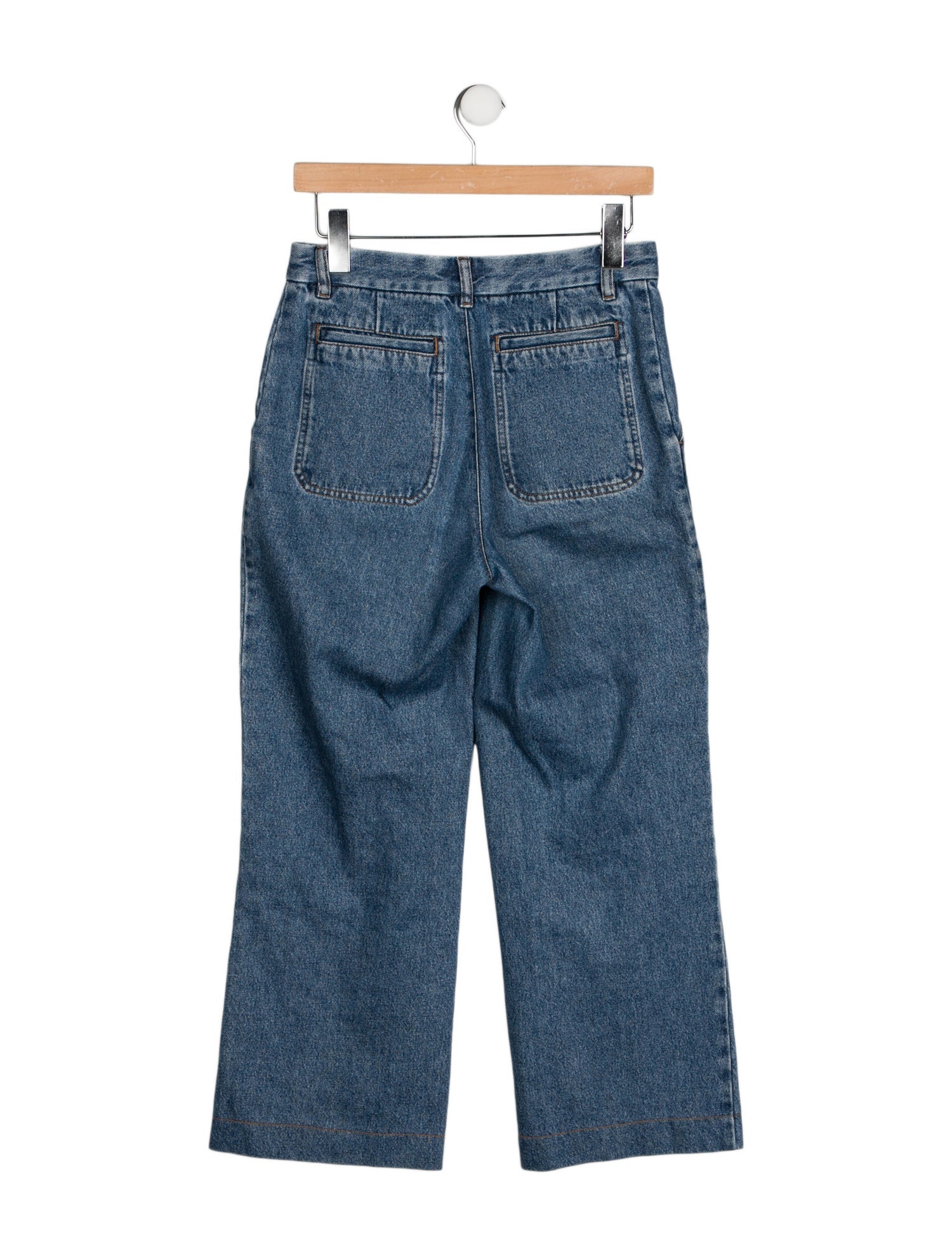 A.P.C. Mid-Rise Wide Leg Jeans
