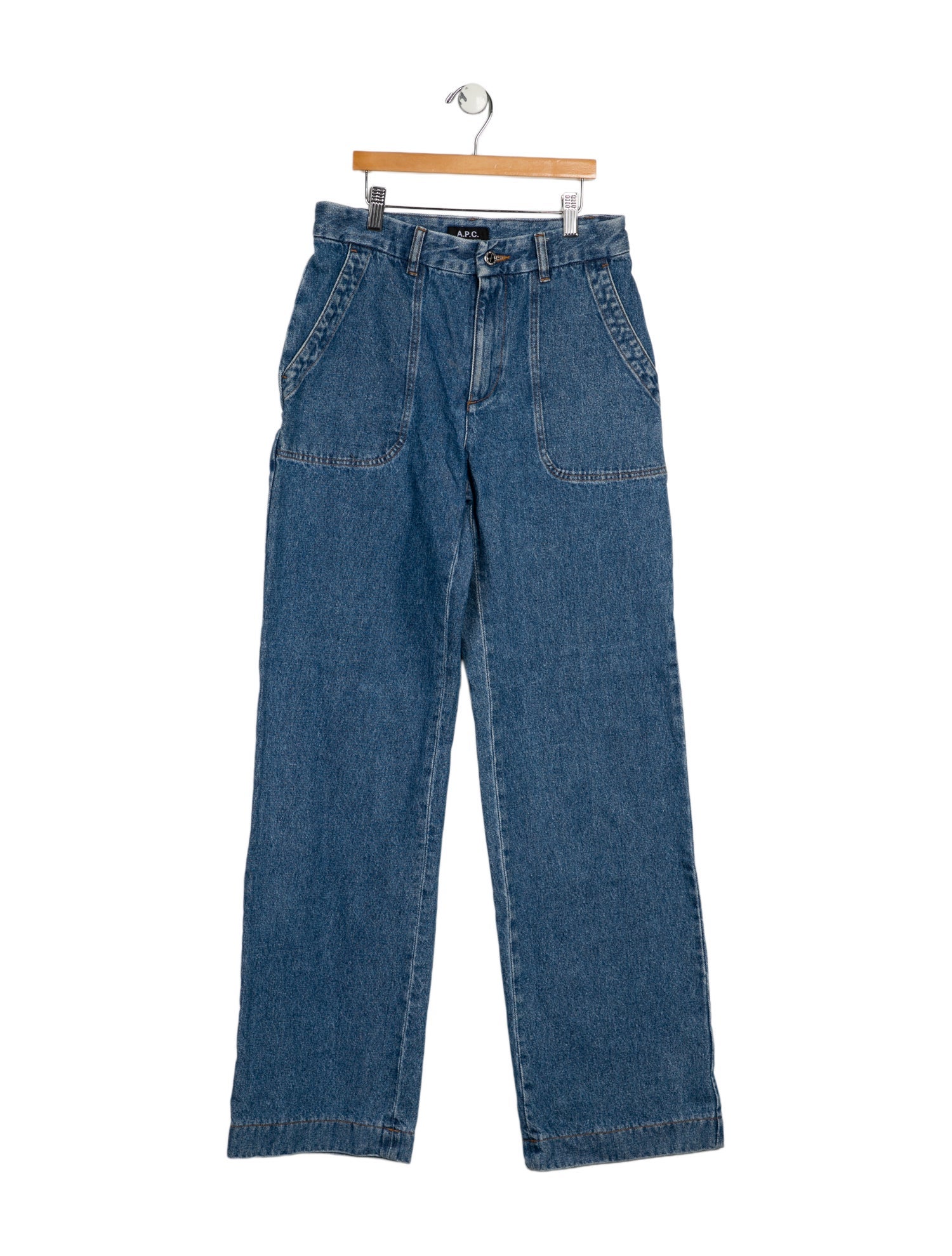 A.P.C. Mid-Rise Wide Leg Jeans