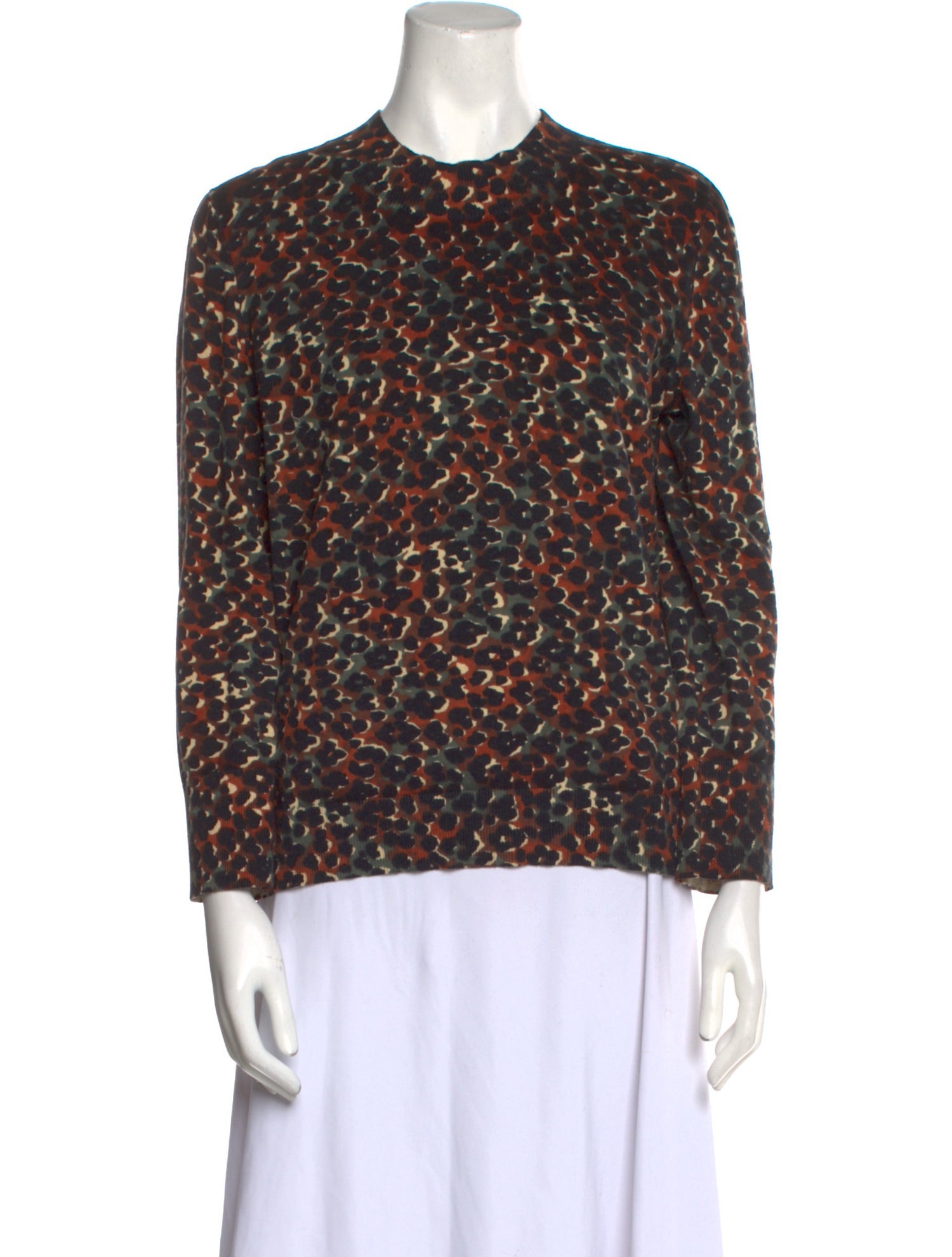 A.P.C. Animal Print Crew Neck Sweater