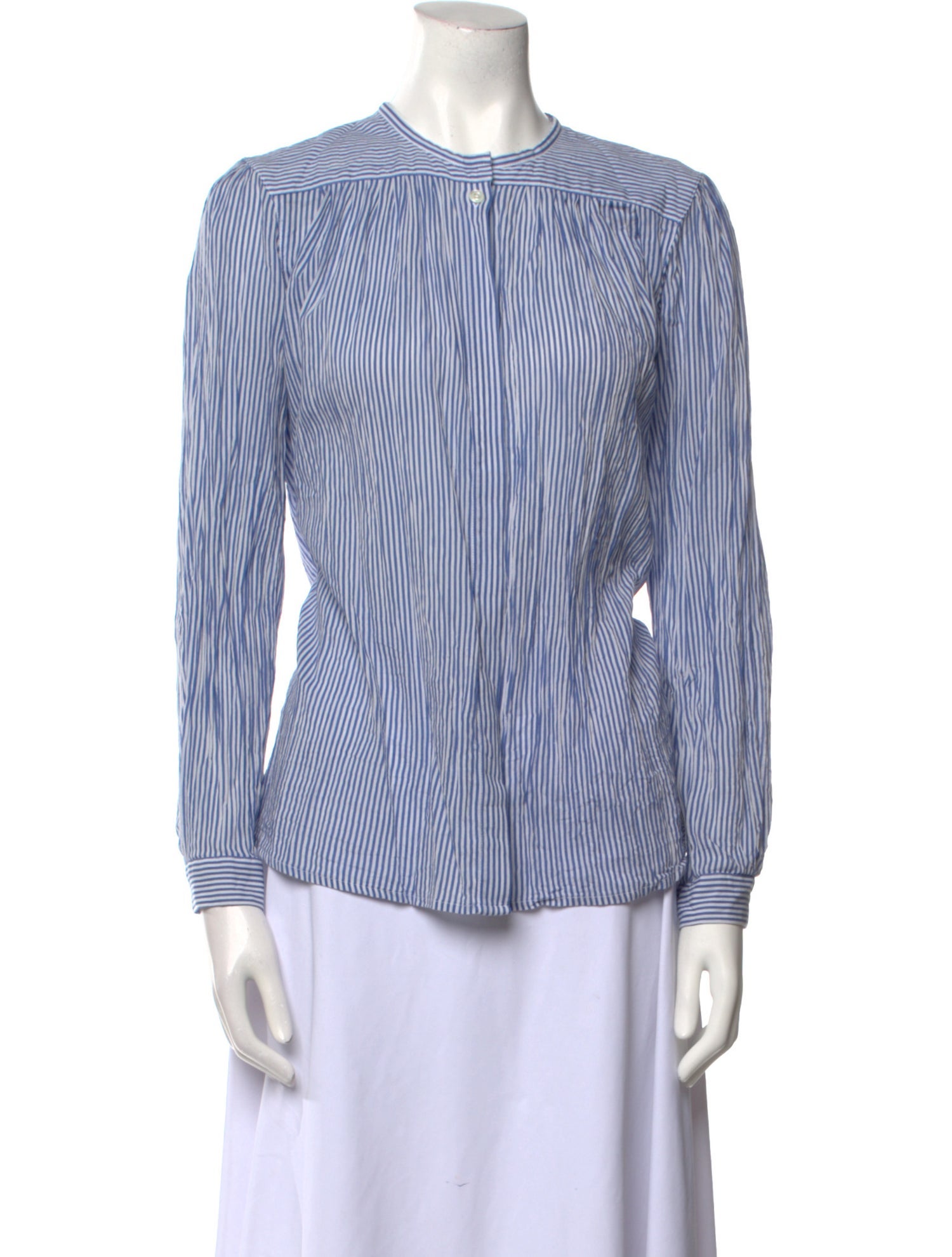 A.P.C. Striped Crew Neck Blouse