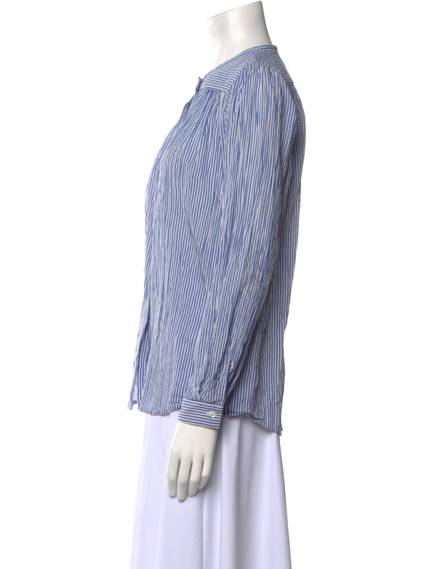 A.P.C. Striped Crew Neck Blouse