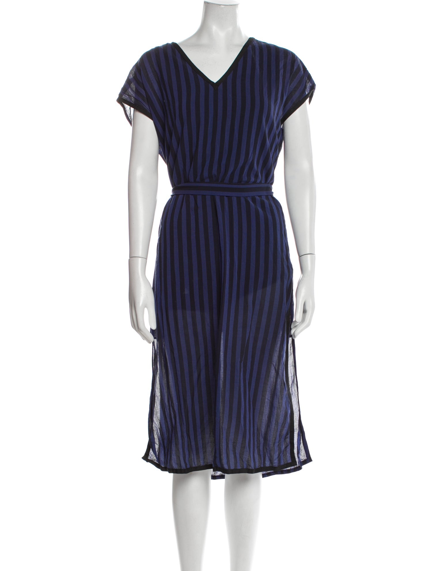 A.P.C. Striped Midi Length Dress