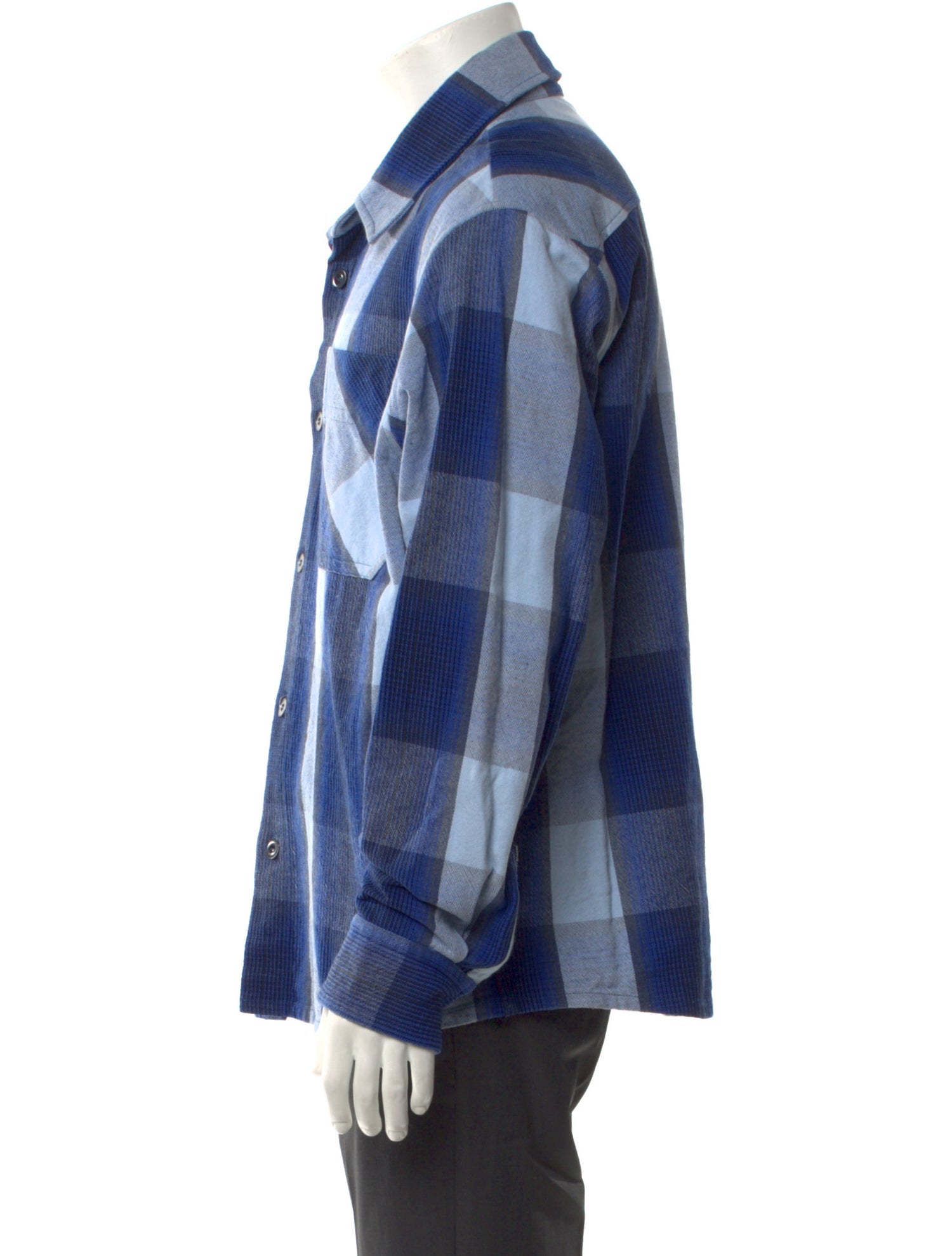 A.P.C. Plaid Print Long Sleeve Shirt