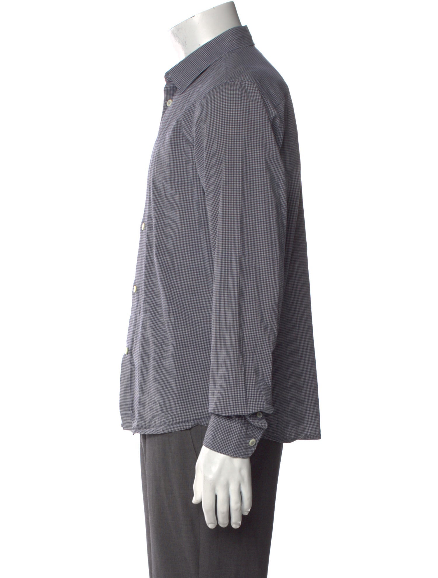 A.P.C. Plaid Print Long Sleeve Shirt