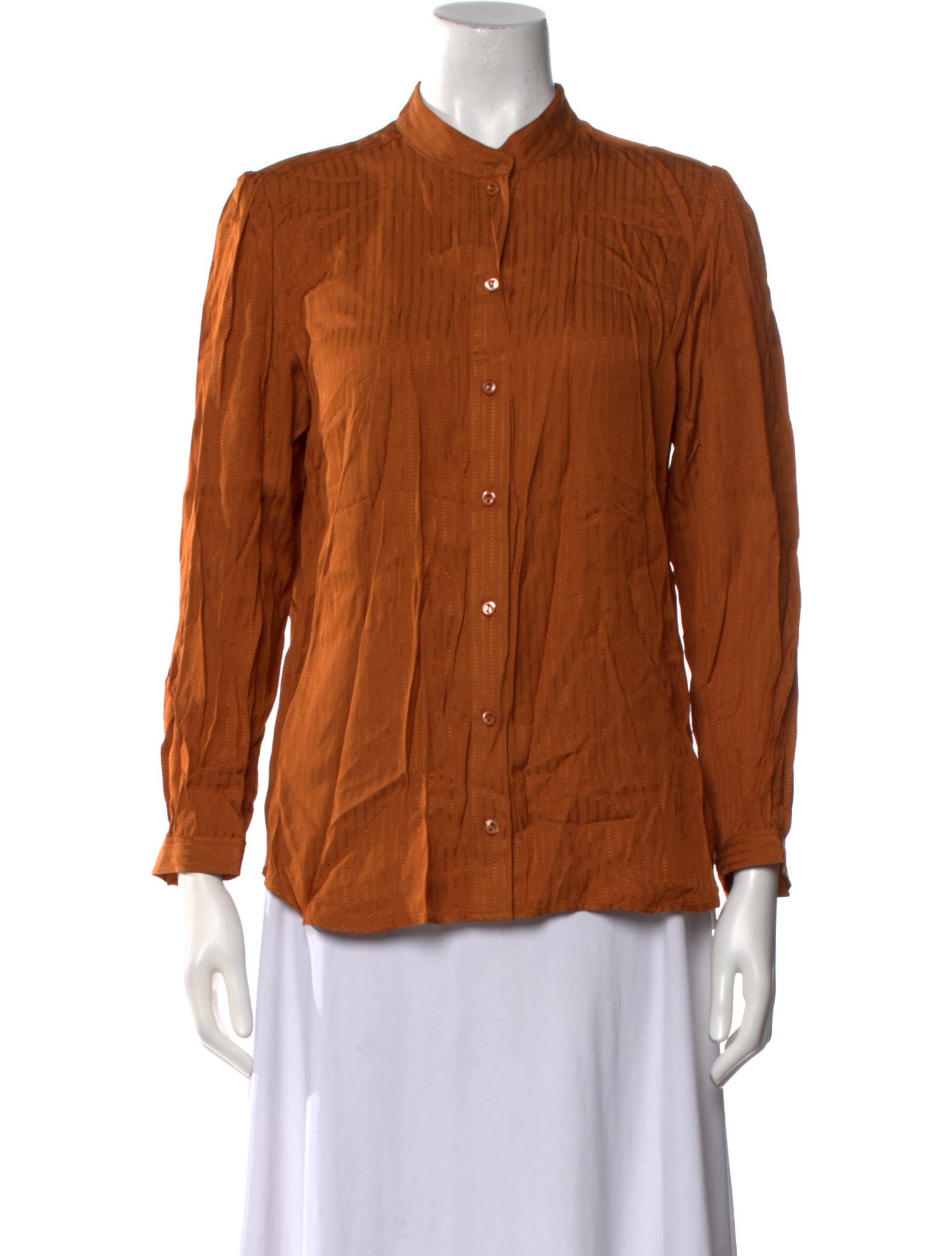 A.P.C. Long Sleeve Button-Up Top