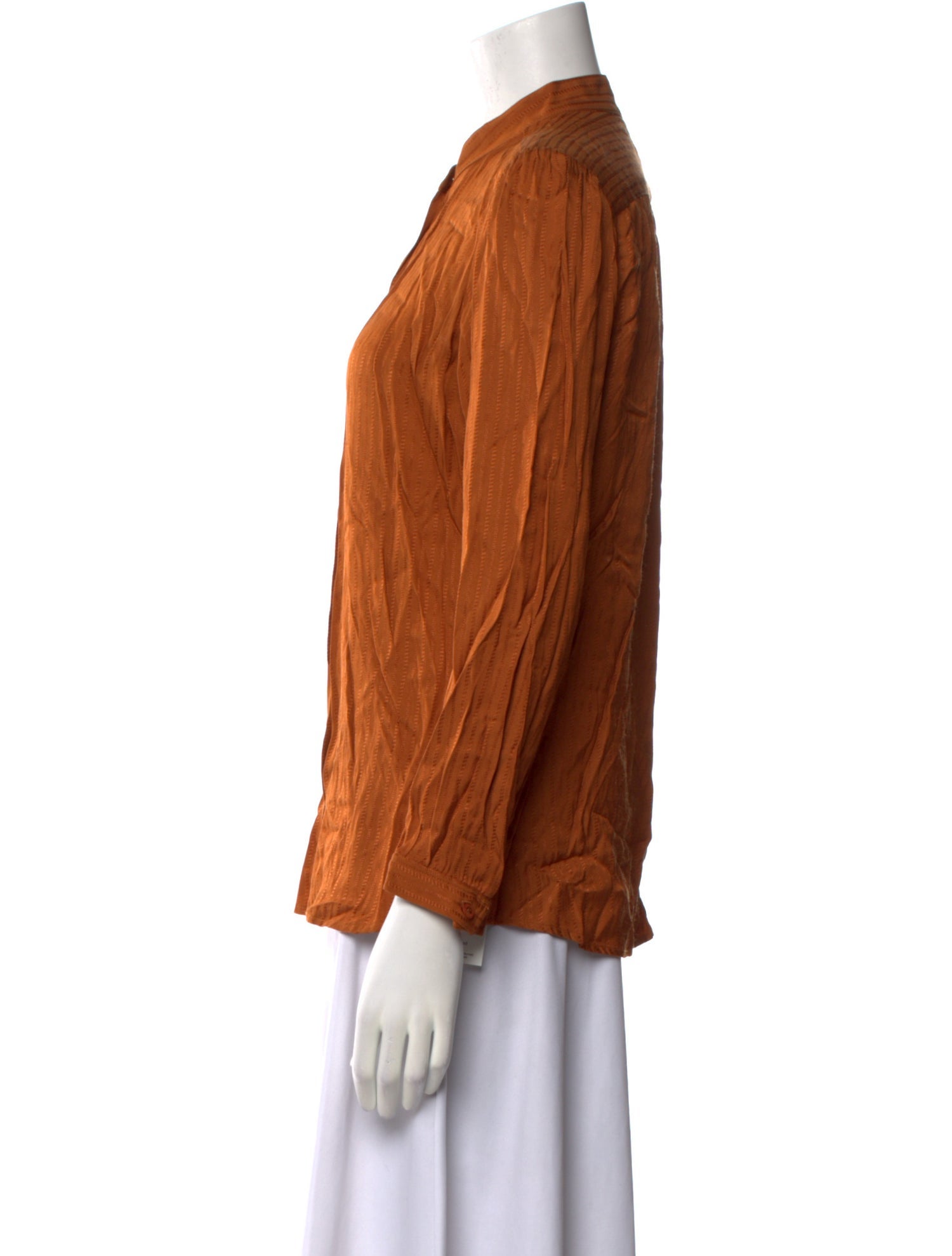 A.P.C. Long Sleeve Button-Up Top