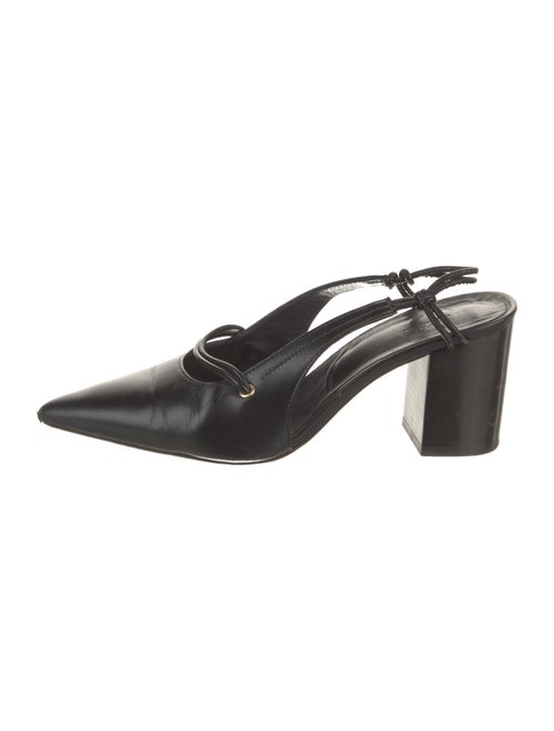 A.P.C. Leather Slingback Pumps