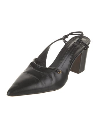 A.P.C. Leather Slingback Pumps