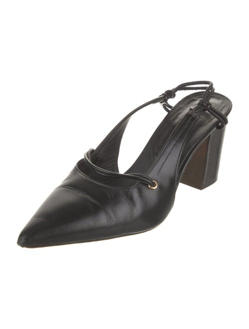 A.P.C. Leather Slingback Pumps