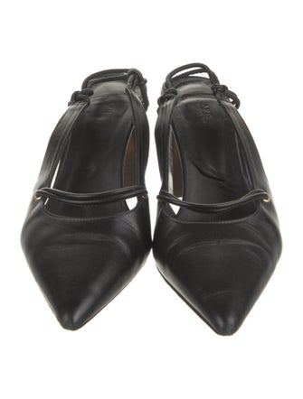 A.P.C. Leather Slingback Pumps