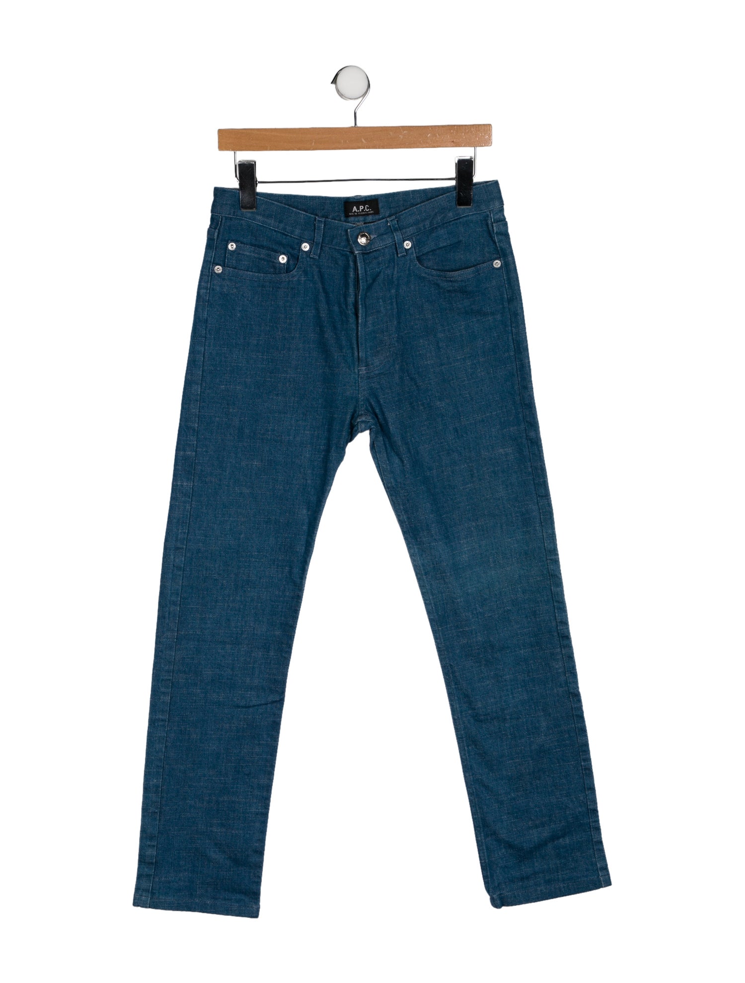 A.P.C. High-Rise Straight Leg Jeans