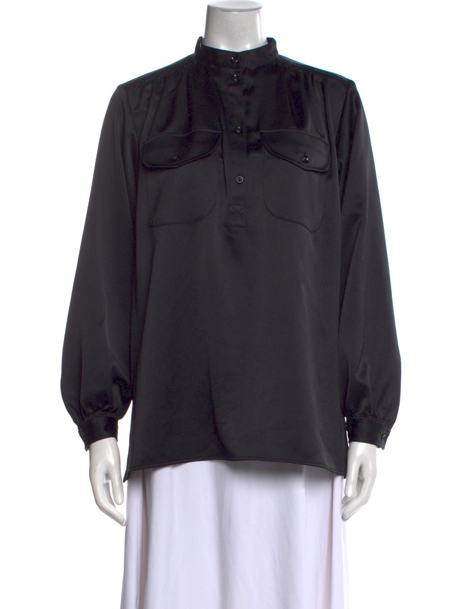A.P.C. Mock Neck Long Sleeve Blouse