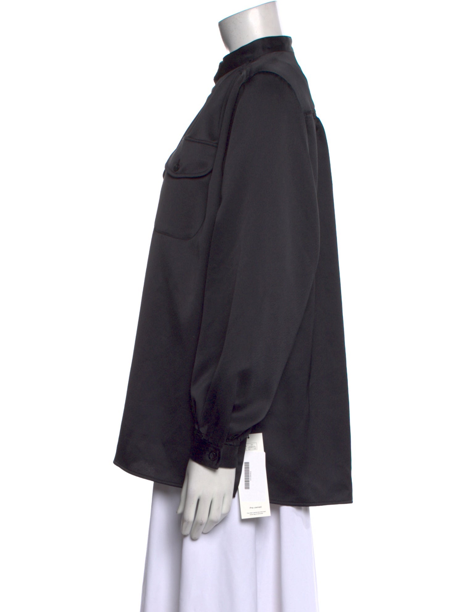 A.P.C. Mock Neck Long Sleeve Blouse