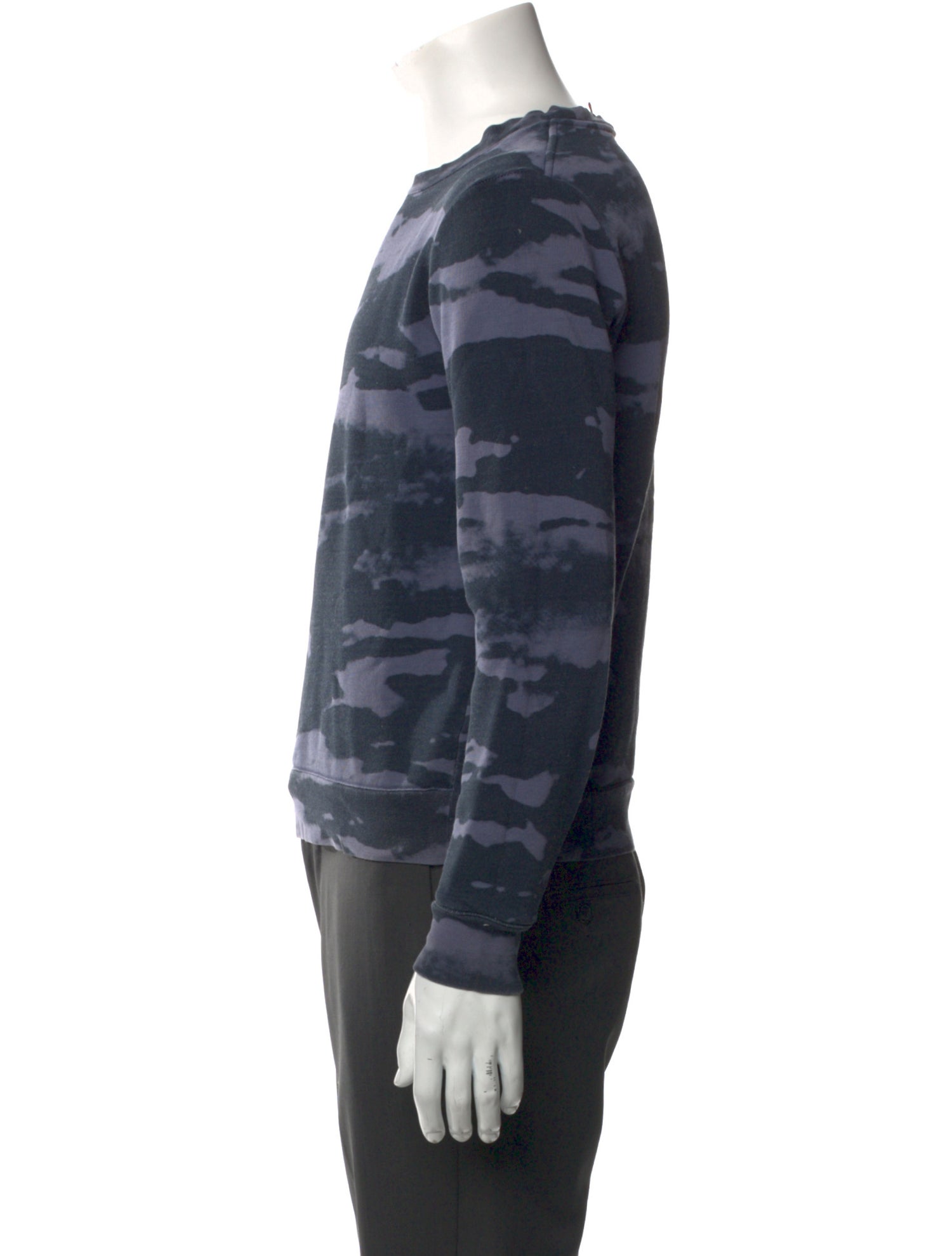 A.P.C. Camouflage Print Crew Neck Sweatshirt