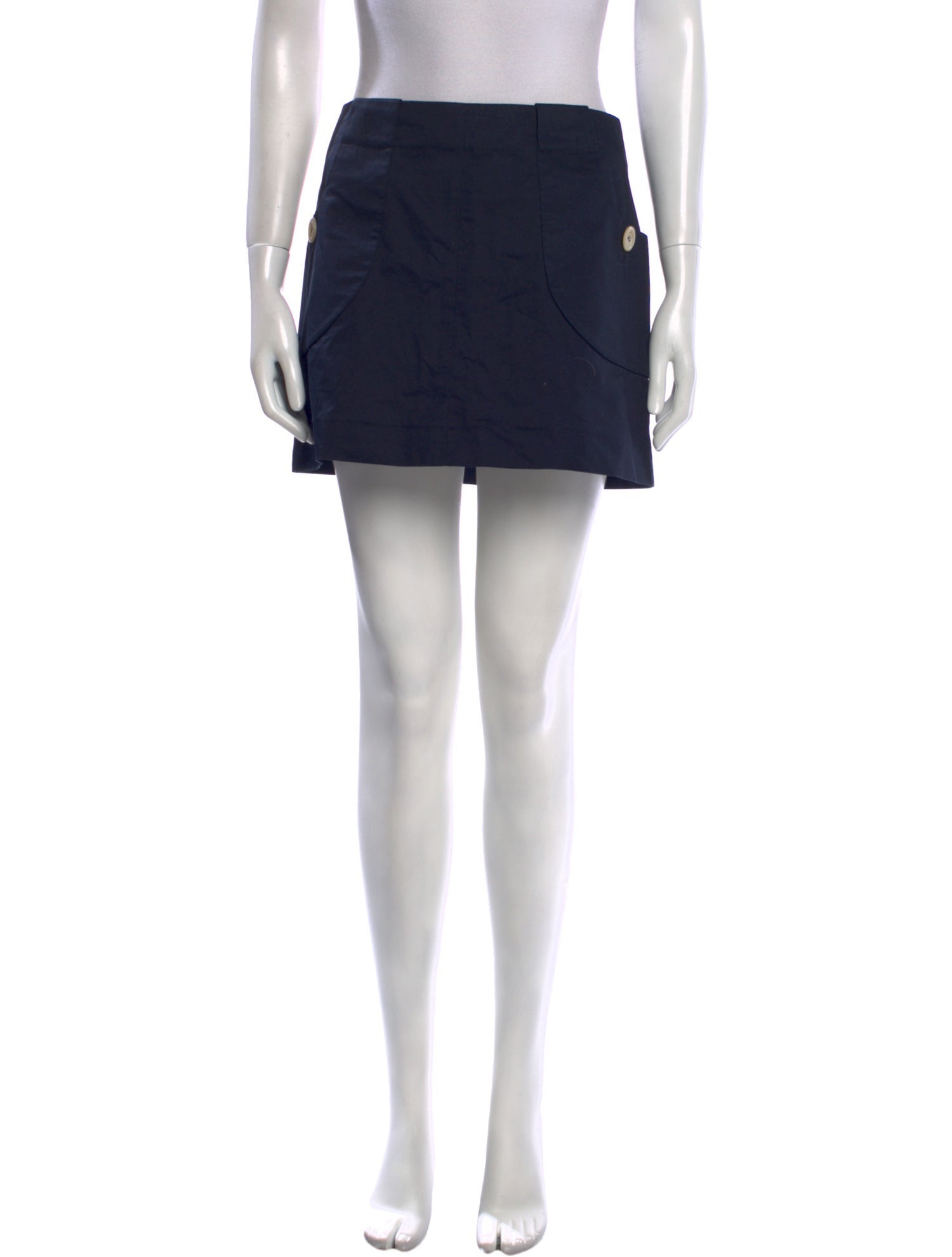 A.P.C. Pleated Accents Mini Skirt