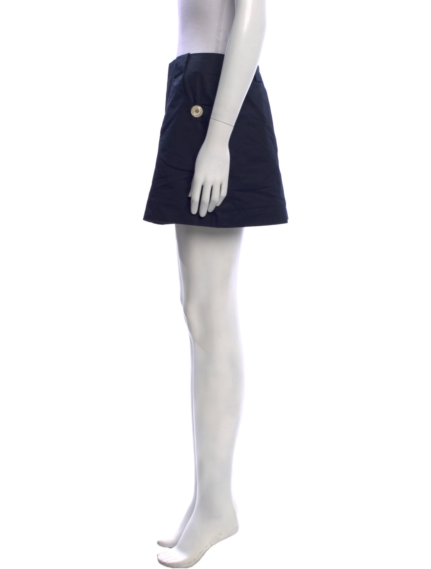 A.P.C. Pleated Accents Mini Skirt