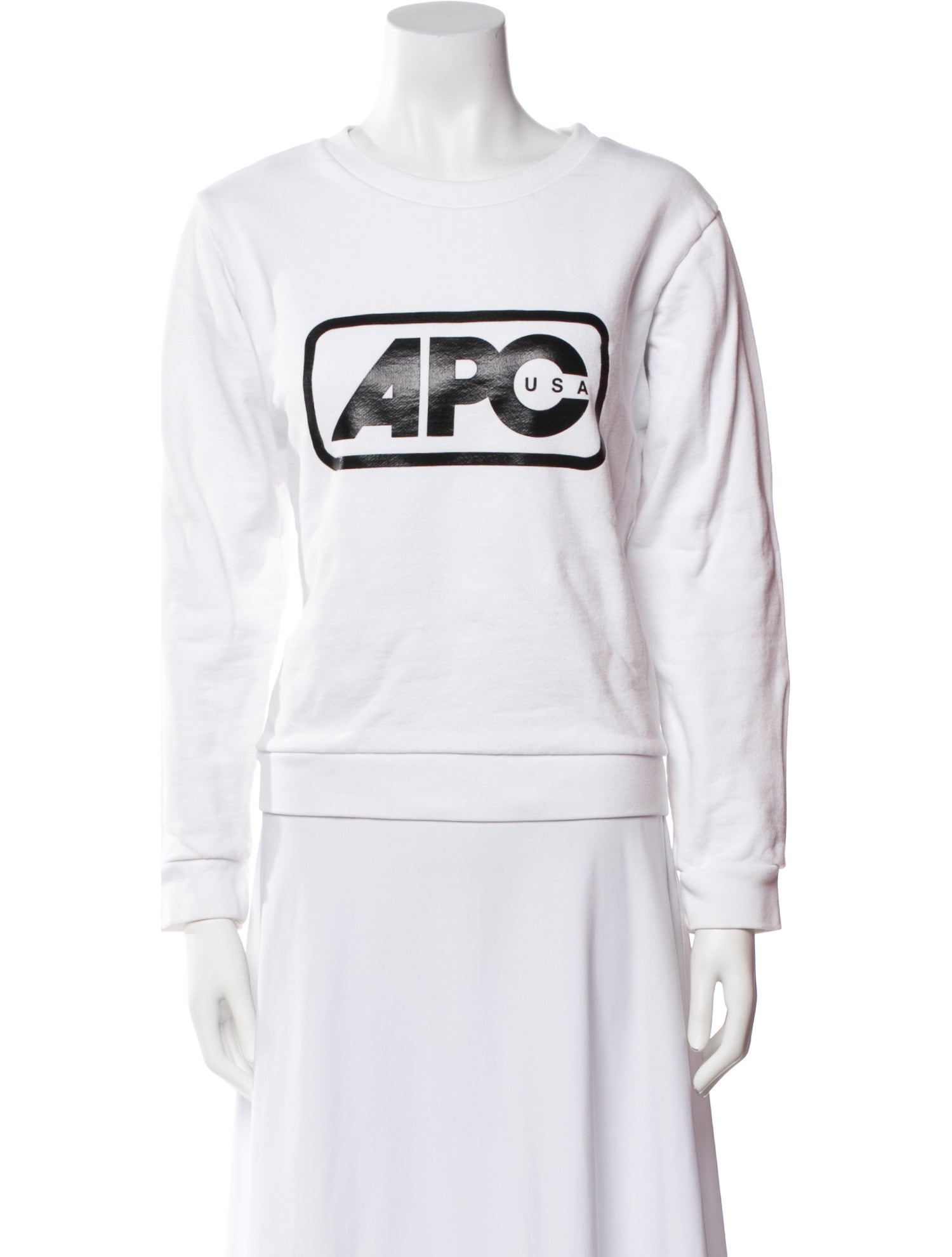 A.P.C. Graphic Print Crew Neck Sweatshirt