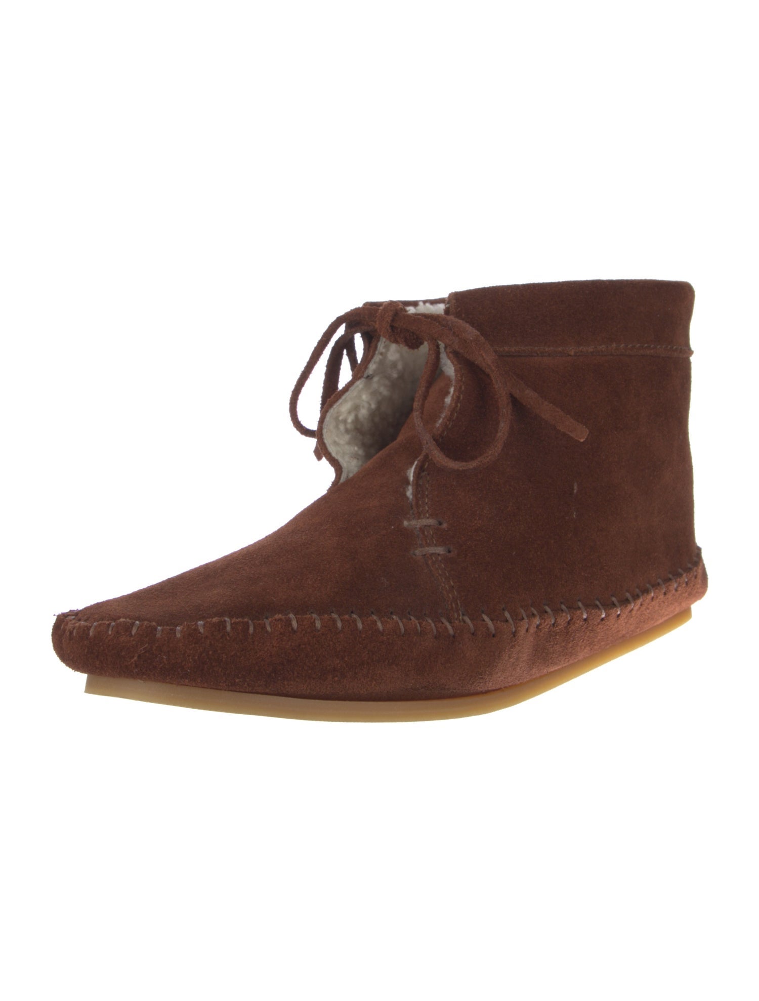 A.P.C. Suede Lace-Up Boots