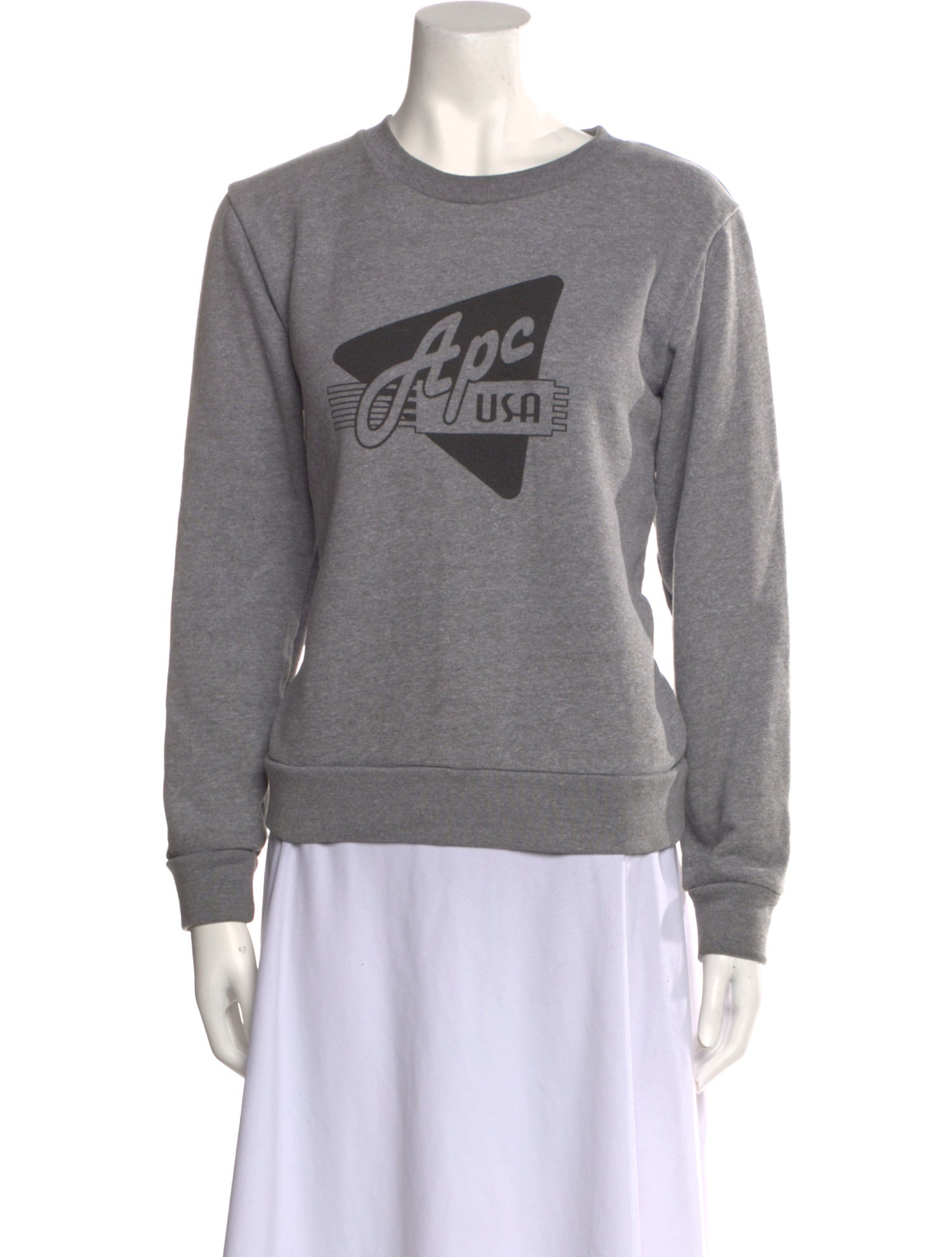 A.P.C. Graphic Print Crew Neck Sweatshirt