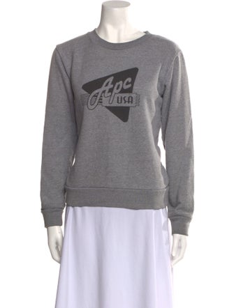A.P.C. Graphic Print Crew Neck Sweatshirt