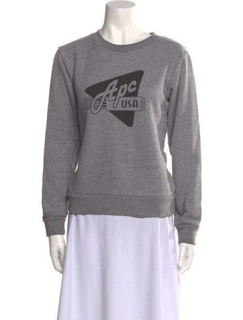 A.P.C. Graphic Print Crew Neck Sweatshirt