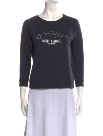 A.P.C. Graphic Print Crew Neck Sweatshirt