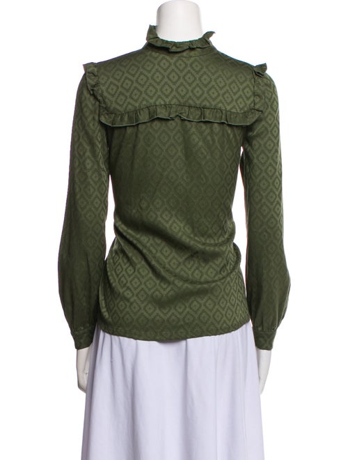 A.P.C. Mock Neck Long Sleeve Blouse