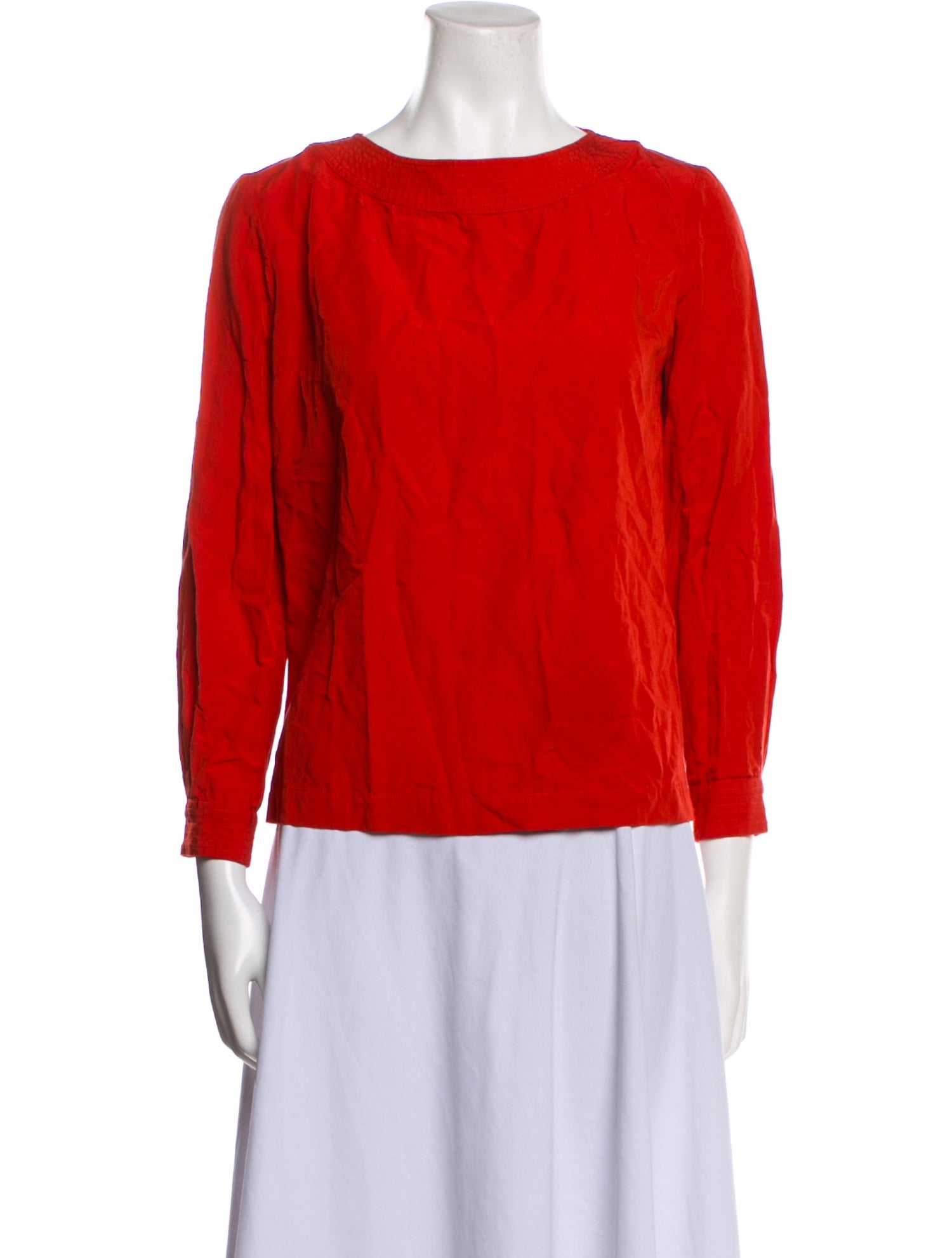 A.P.C. Bateau Neckline Long Sleeve Blouse