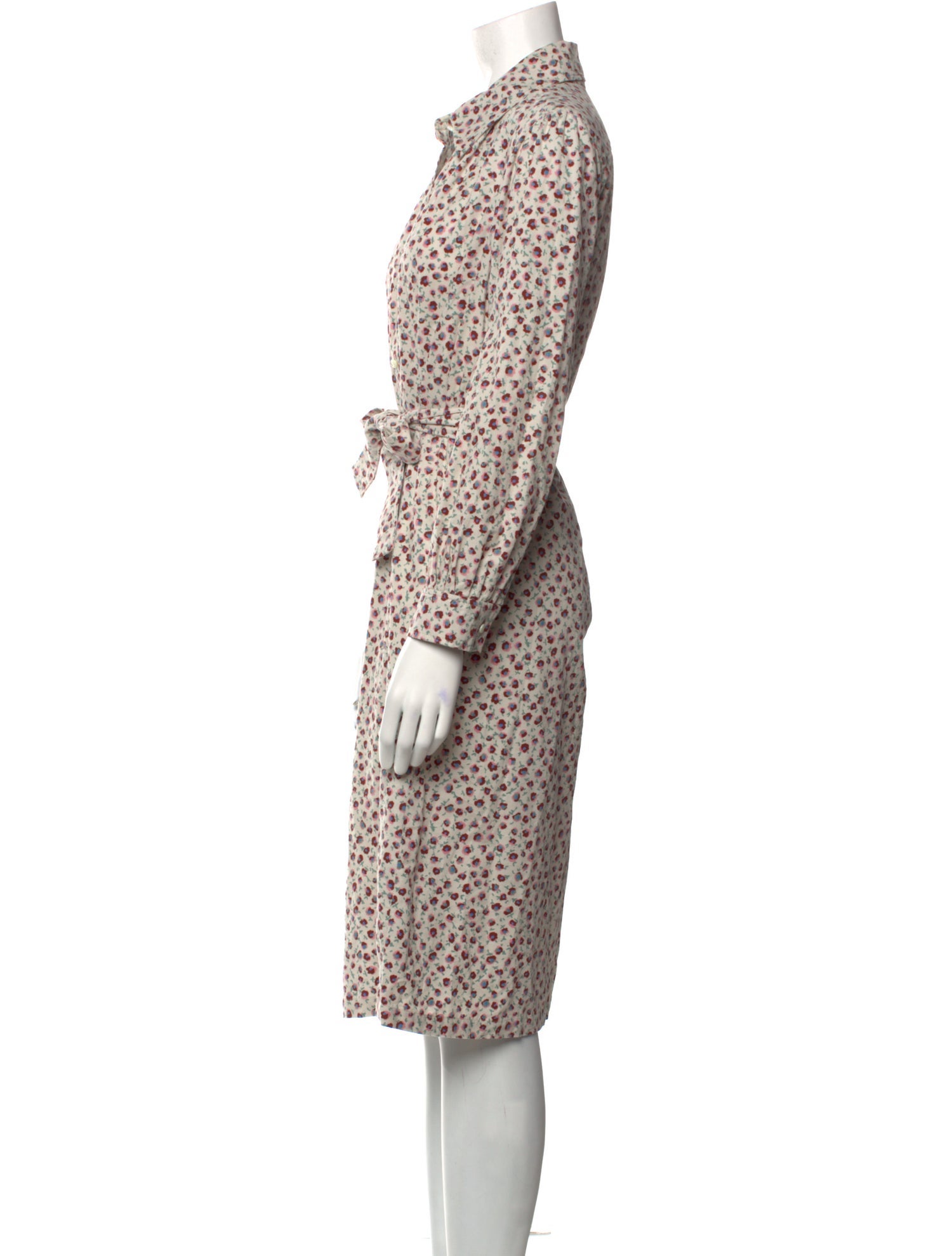 A.P.C. Floral Print Midi Length Dress